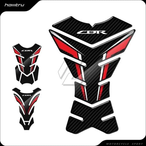 3D Carbon-look Motorcycle Tank Pad Protector Case for Honda CBR 250RR 600RR 900RR 1000RR 650F 1100XX Fireblade