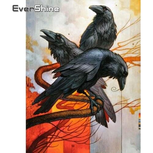 Evershine Diamond Painting Bird Needlework Embroidery Animals Rhinestone Picture Cross Stitch 5D DIY Full Square Drill Craft Kit