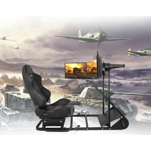 Racing Simulator Cockpit RS6 For Logitech G25 G27 G29 G920 Thrustmaster T300RS