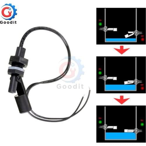 Tank Pool Horizontal Water Level Switch Liquid Level Sensor Liquid PP Plastic Ball Float Switch -10 ~ +60℃ no mercury
