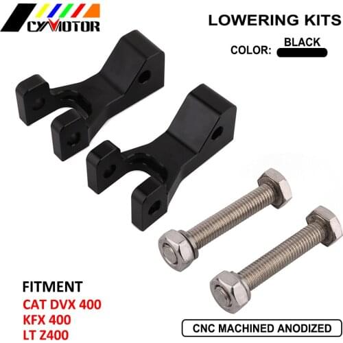 Motorcycle Front Lowering Adapter Kit Adjustable For CAT DVX KFX LT 400 KFX400 LT400