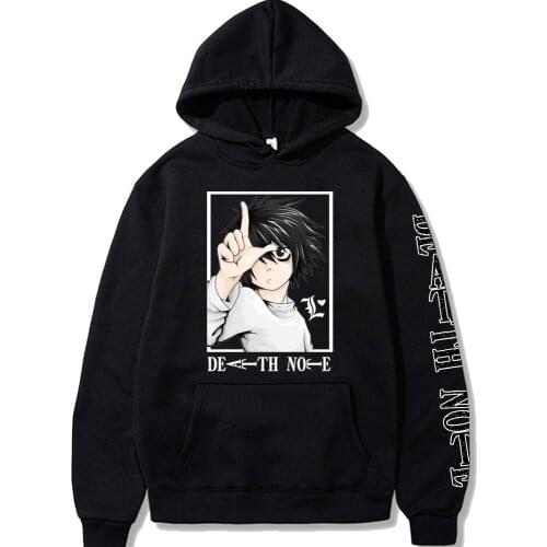 Anime Death Note Cosplay Clothes Costumes Men Hoodies Sweatshirts Hat Clothing Tops