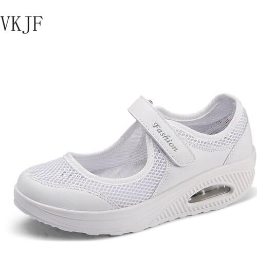 Sneakers Women Summer New Mesh Shake Shoes Large Shoes Womens Insoles Sport Shoes Walking Shoes Women
