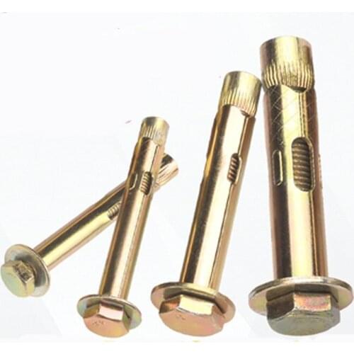 M10 M12 External hexagon Screw Internal Expansion Screws Built-in Pull out Internal force Expansion Tube Bolt 1PCS