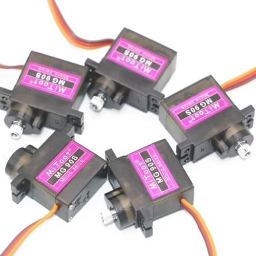 4pcs/lot MG90S 9g Metal Gear Digital Micro Servos Upgraded SG90 For Vehicle Helicopter Boart Car Truck Buggy Clawer Toys