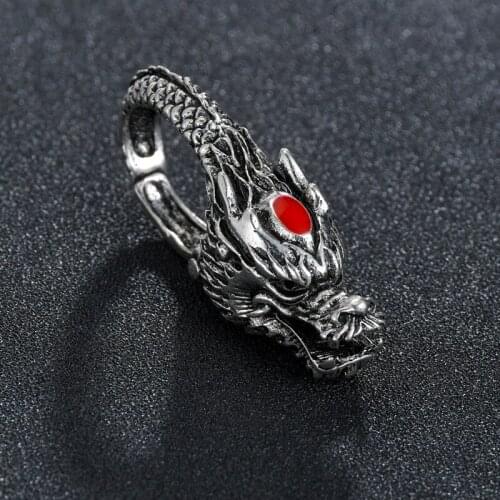New Fashion Vintage Keychain Clasp Animal Dragon Male Jewelry Car Key Chain Ring Holder Souvenir For Gift