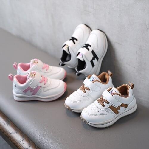2021 Spring And Autumn New Childrens Small White Shoes Sports Shoes Boys' Shoes White Sports Shoes Womens Casual Shoes