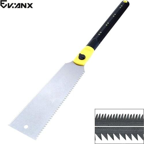 9-1/2" Double Edge Razor Saw Japanese Ryoba Style Pull Saw 14 / 9 Teeth Per Inch Precision Hand Saw For Tenon Woodworking Tools