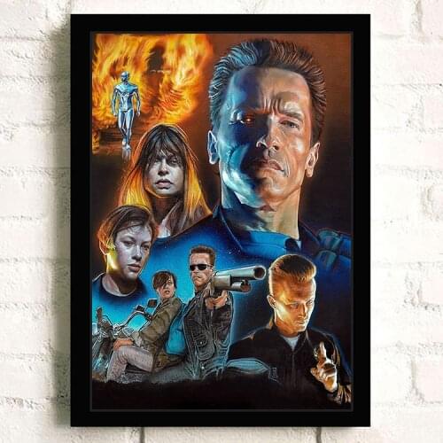 Posters Prints Movie Art The Terminator Wall Art Kids Room Canvas Paintings Cafe Bar Modular Home Art Decor Pictures A719