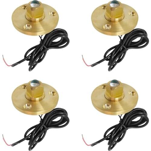 Underwater LED Boat Drain Plug Light Ultra-Bright Underwater Lighting with Base, Blue, Green, Red, White