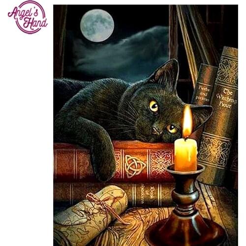 Full square diamond 5D DIY diamond embroidery sleeping cat diamond painting Cross Stitch Rhinestone mosaic home decoration CX