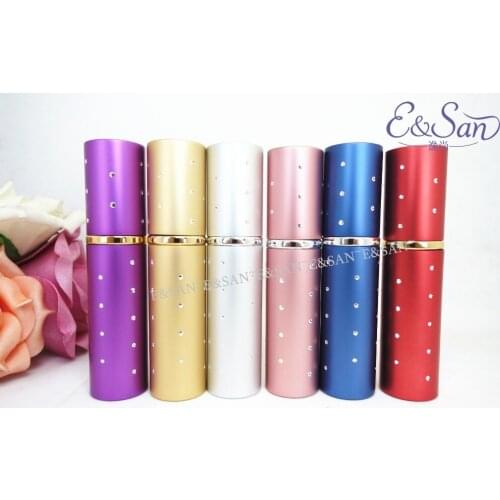 Portable L03D-10ML Stars Lipstick Perfume Tube Glass Empty Aluminum Perfume Cosmetics Bottle 108PCS/LOT