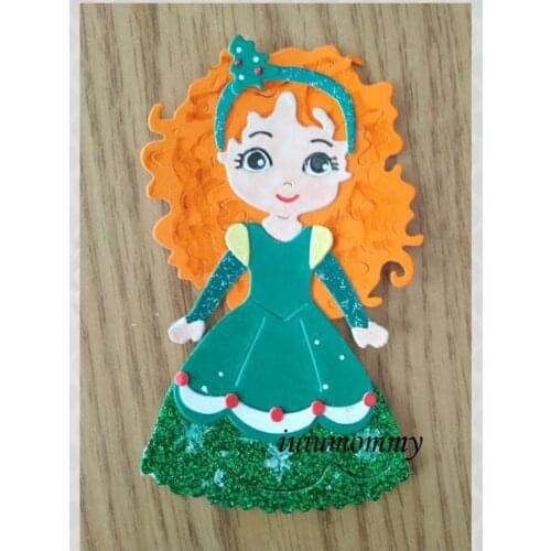 Girl Cutting Dies Metal Dies Princess Die Scrapbooking Album Card Making Embossing Stencil Diecuts