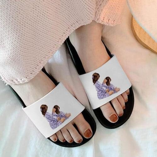 2021 Female Shoes summer Indoor slippers fashion cartoon house bathroom thick bottom slippers sandals for Ladies filp flops