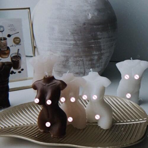 Art Body Candle Mold Silicone Wax Mould Male and Female Design Art Fragrance Candle Making Kit Chocolate Cake Fondant Decorating