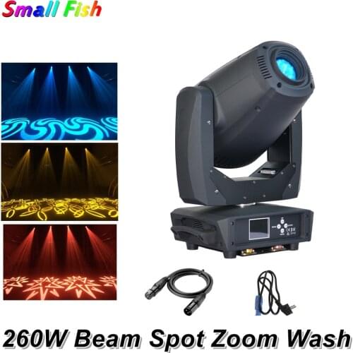 1Pc 260W LED Lyre Moving Head Light Beam Spot Wash Light For Dj Disco Night Club Party Light Christmas Decorations For Home