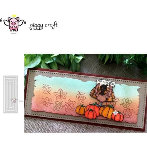 Piggy Craft metal cutting dies cut die mold Cross rectangular frame Scrapbook paper craft knife mould blade punch stencils dies