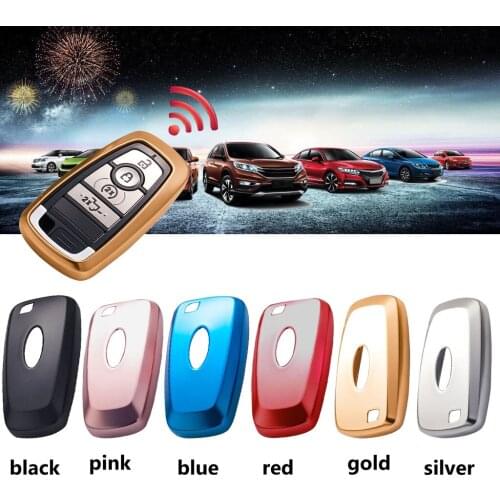 Smart TPU Soft Protective key Case Shell Cover for Ford Edge Mondeo EcoSport Keyless
