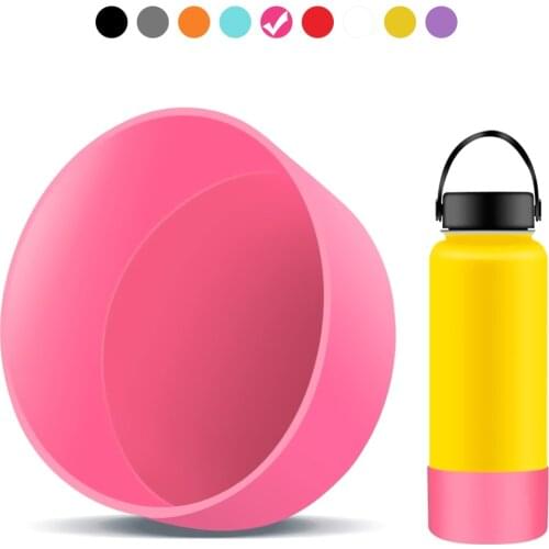 1PC Anti-scalding Silicone Boot for Water Bottle Protective Anti-Slip Bottom Sleeve Cover Water Bottle Accessories