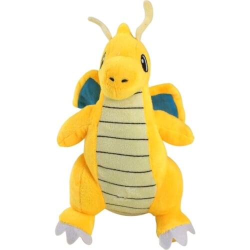 10Pcs/Lot 23cm Plush Toy Dragonite Soft Stuffed Animal Cute Peluche Collectible Doll For Childrens Gift