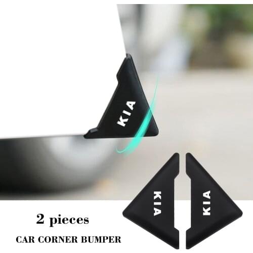 2 Piece/set Silicone Car Door 90 Degree Angle Corner Cover Bumper Crash Anti-Scratch Protection for Kia rio k2 k5 accessories