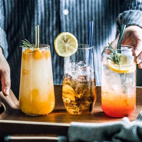 350ml-530ml Glass Breakfast Cola Milk Mug Office Coffee Cup Drinking Glasses Glass Water Bottle Kawaii Water Bottle