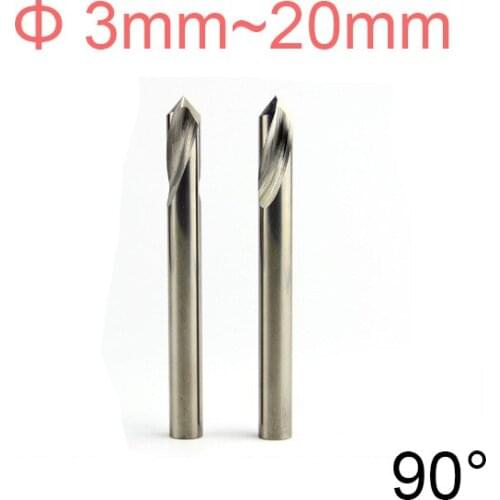 9mm 10mm 11mm 12mm 14mm 16mm 18mm 20mm 90 Degree Tungsten Steel Carbide Grain End Mill Chamfer Countersink Center Spot Drill Bit