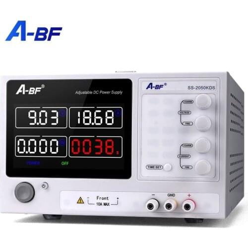 A-BF Switching Lab Power Supply Unit Color Screen Adjustable DC Stabilized 220V High Precision 4 Digit Bench Source LED