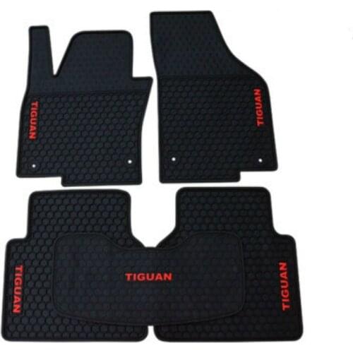 Car Floor Mats for Volkswagen Tiguan 2010-2019 Year Custom No Odor Carpets Waterproof Rubber