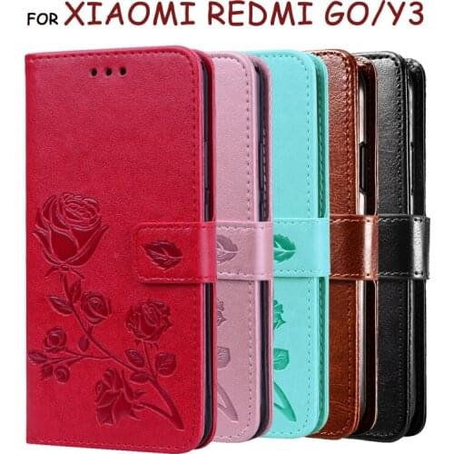 Covers For Xiaomi Redmi Y3 3D Pattern Flip Case Xiaom For Xiaomi Redmi GO PU Leather Stand Wallet Protective Phone Case Capas