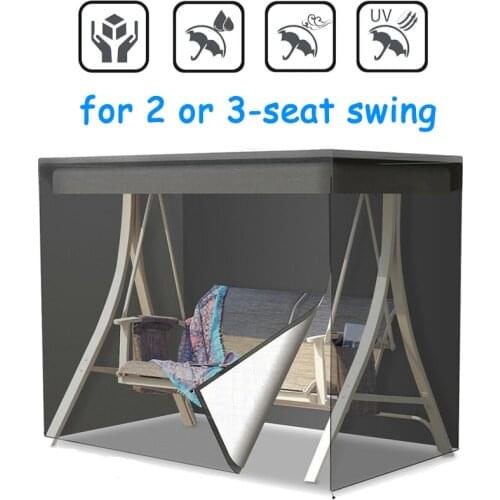 3 sizes Garden Swing Cover 2-Seater 3-Seater Swing Hammock Cover Outdoor Garden Patio Protector Sun Shade Waterproof Chair Cover