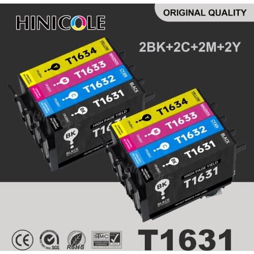 2 Set 16XL 16 T1631 Ink Cartridge for Epson WF 2010W 2510WF 2520NF 2530WF 2540WF 2630WF 2650DWF 2660DWF 2750DWF 2760DWF Printer