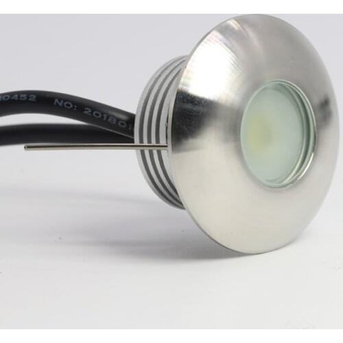 Indoor Outdoor LED Recessed Wall Lamp Stair Light 1W Waterproof Corridor Pathway Corner Wall Lamp 12V Garden Deck Inground Light