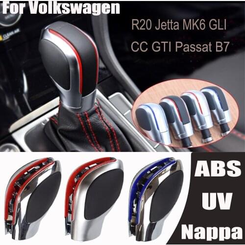 For Volkswagen Golf 6 7 R GTI Passat B7 CC R20 Jetta MK6 GLI DSG Cover Emblem Gear Shift Knob Lever Shifter HandBall Car Styling