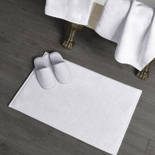 Hotel Cotton Foot Shape Floor Bath Mat
