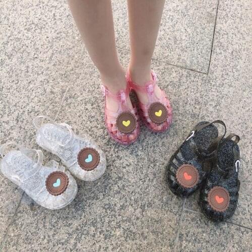 2021 New Summer Childrens Sandals for Boys and Girls Korean Cartoon PVC Material Non-slip Wear-resistant Breathable Slippers