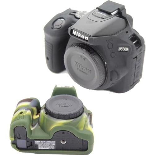 Nice Soft Silicone Camera Case Video Bag For Nikon D5500 D5600 Rubber case Protective Body Cover Skin