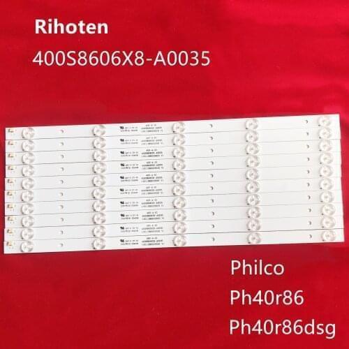 8PCS/lot 100%NEW Philco 40" TV led backlight bar 400S8606X8-A0035 E34036 40S-4-10 1.00.1.388015S01R V1 94V-O DY-01