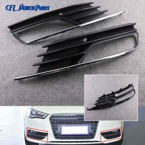 Pair Front Left Right Bumper Fog Light Cover Lower Grille 8V5807681A 8V5807682A For Audi A3 A3 Quattro SEDAN 2013-2017