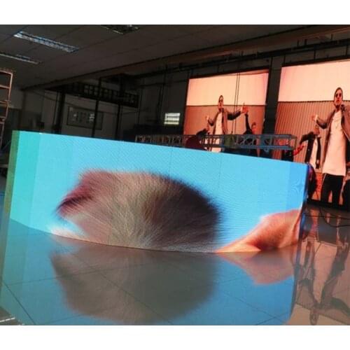 Full Color Curved LED Display Screen Aluminum Cabinet P4.8 Outdoor 500x500mm Flexible LED Sign P2.6 P3.9 P4.8 P2.9 LED Screen