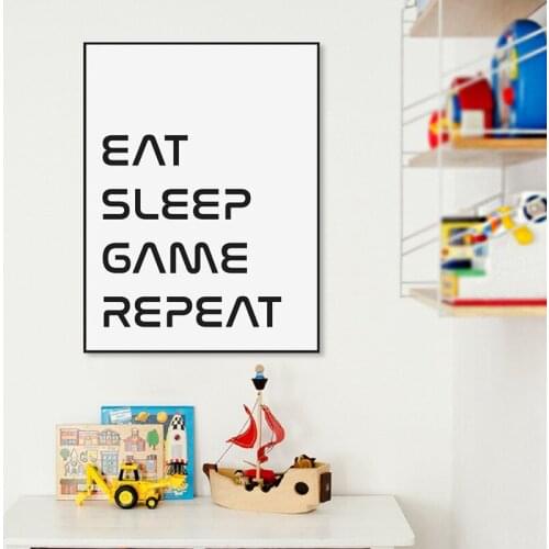 Gamer Definition Posters and Prints Modern Canvas Painting Wall Art Pictures Games Room Boys Room Decor Friends Gift