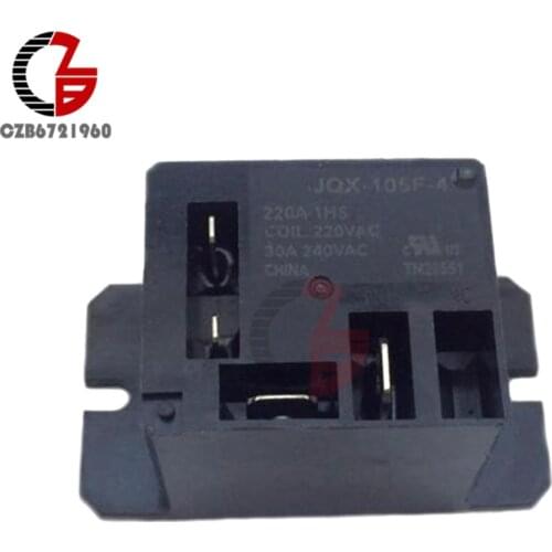Air Condition Relay JQX-105F-4-220V-1HS Relay AC 220V 30A HF105F 4 Pin for Air Conditioner