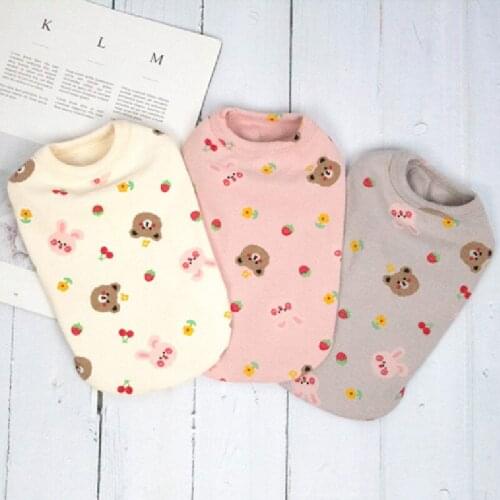 Cartoon Dog Vest Summer Dog Clothes Shirt XS Doggie Puppy Chihuahua Yorkshire Clothing Pomeranian maltese Poodle Pet Cosume