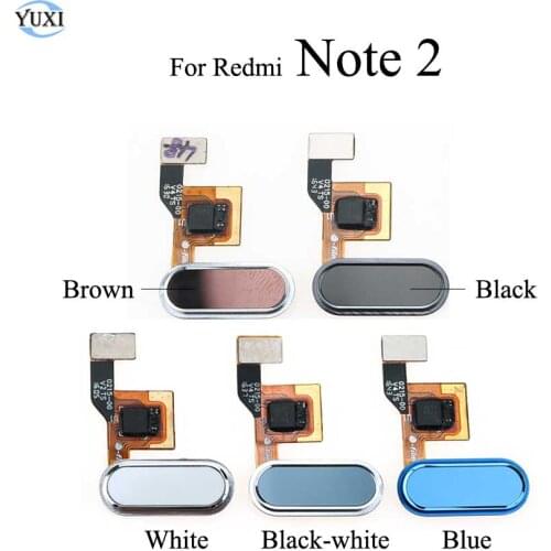 YuXi Touch ID Fingerprint Sensor scanner Home Return Key Menu Button Flex Cable Ribbon for Redmi Note 2 Note2 Replacement
