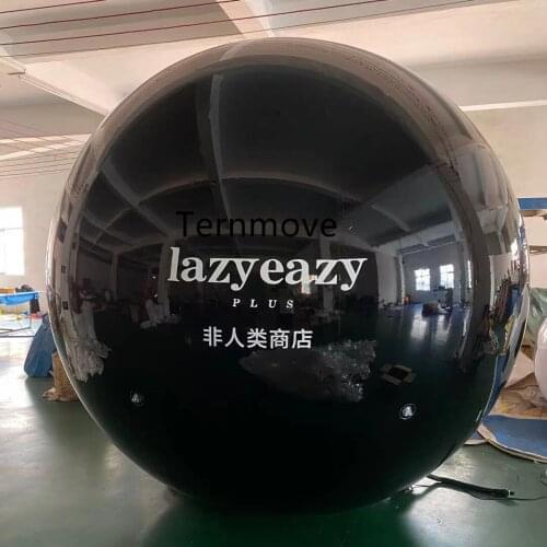 Brightness Shine Sphere Inflatable Mirror Ball reflective balloon with logo Dia 0.6m/0.8/1m Home Garden Ornament Decoration