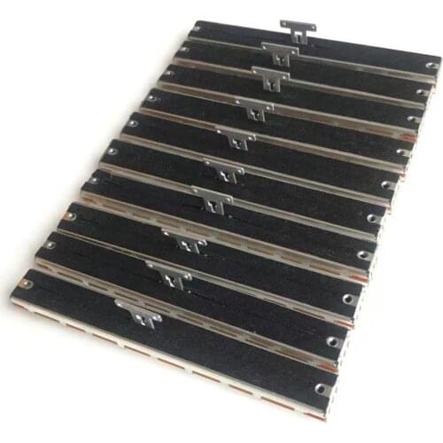 10pcs/lot 12.8CM 128MM For Behringer X32 mixer B10K DOUBLE mixer potentiometer 4+4 8 feet 13MMT Sliding Potentiometer