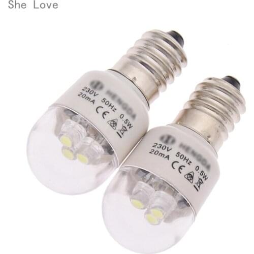 Chzimade 2pcs LED Light Bulbs fit for Singer Home Sewing Machine 0.5W 220 Volts