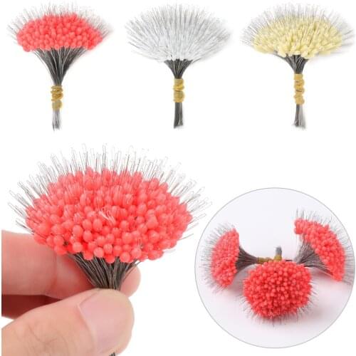 300PCS Silicone Stopper Anti-wrapped Beans Float Fishing Bobber Space Bean Connector Fishing Line Resistance Fishing Accessories