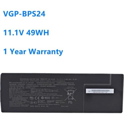 Laptop Battery VGP-BPS24 For Sony VPC-SA VPC-SB VPCSD1S2C VPC-SB18GG VPC-SB190X VPC-SE2S1C VGP-BPSC24 11.1V 49WH