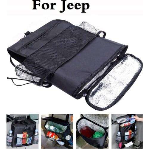 Car Seat Cover Organiser Cooler Multi Pocket storage bags styling For Jeep Cherokee Compass Grand Cherokee Grand Cherokee SRT8